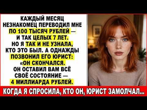 7 Лет Незнакомец Слал Мне По 100 Тысяч В Месяц. А Потом Позвонил Его Юрист И Всё Изменилось