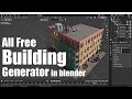 Free building generator in blender  buildify