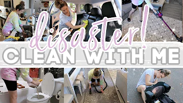 OVERWHELMED MAMA! | EXTREME CLEANING MOTIVATION | DISASTER CLEAN WITH ME | Lauren Yarbrough
