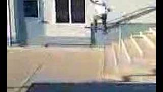 matt doing a kickflip of a 6 step