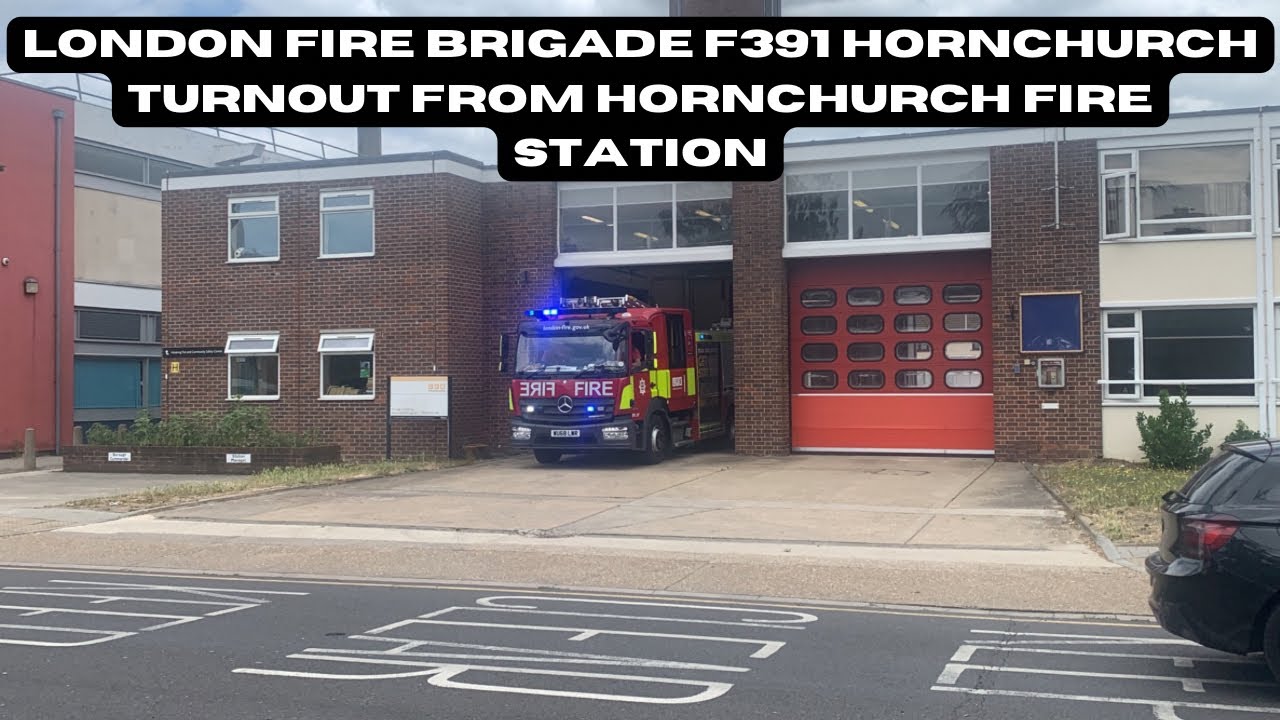 London Fire Brigade F391 Hornchurch Turnout from Hornchurch Fire