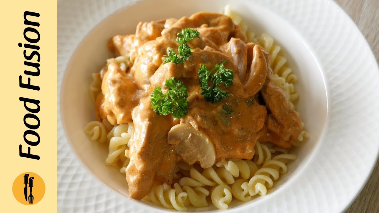 Chicken Stroganoff Recipe By Food Fusion