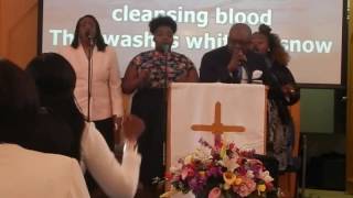 Video thumbnail of "CELEBRATE JESUS - THE BLOOD PREVAILS - WHEN HIS WOUNDED HAND TOUCHED MINE - Rayon Whyte"