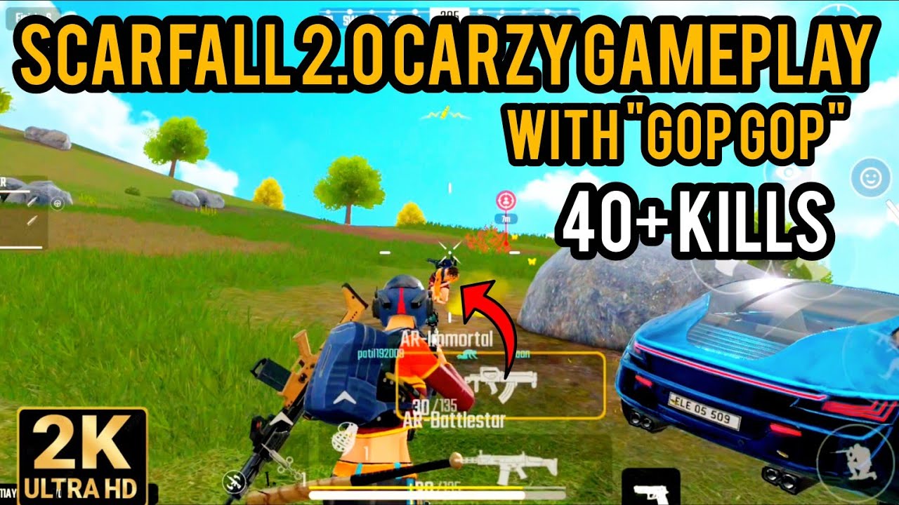 Trolling players in scarfall with " gop gop" gun got very fanny 😄 | 40 kills 🥶