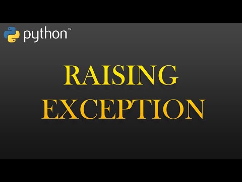 36 - Raising Exception - Try Exception | Python Full Course For Beginners