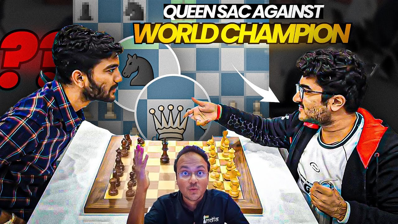 Gukesh faces an insane queen sacrifice in the Caro Kann | Gukesh vs Aditya Mittal | World Blitz 2025