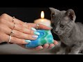 ASMR Soap Carving with a Playful Kitty 🐾 | Relaxing Crushing Sounds & Cute Cat Moments
