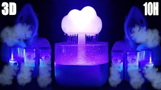 🌧️ASMR: Aerosol 3D com oito Nebulizadores e Chuva incrível para Dormir e Relaxar🌧️