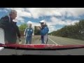 Targa New Zealand Crash 2014 (warning, offence language, road rage & thuggish behaviour)