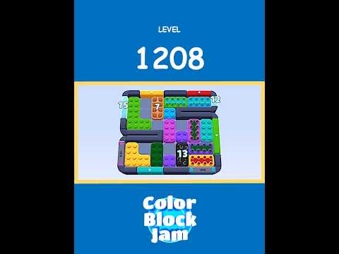 Color Block Jam Level 1208 Solution Without Boosters