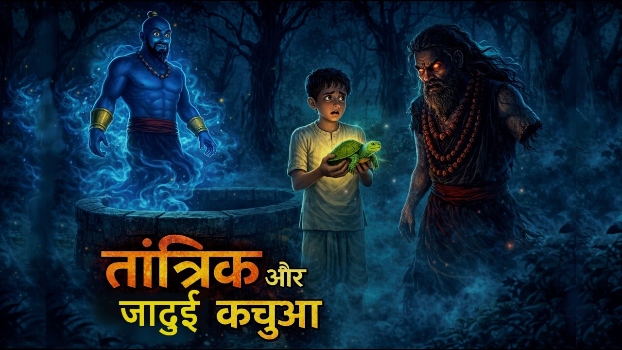 तांत्रिक और जादुई कछुआ | Tantrik aur Jadui Kachua | cartoon hindi story | जादुईकहानी | हिंदीकहानी