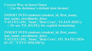 Adding and Inserting Data into Tables: Handling NULL and Date Values | Q3 Oracle L2 P2 | SMILE ROAD