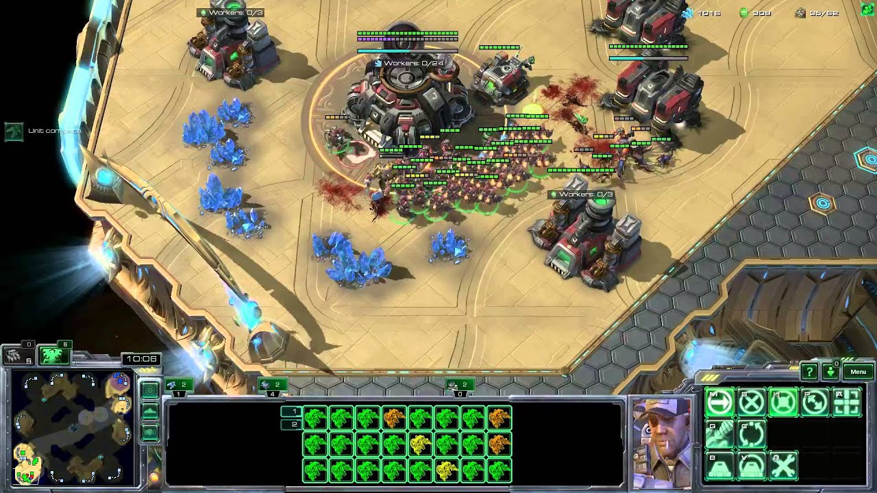 SC2 HotS - TvZ - How to not defend a baneling bust - YouTube