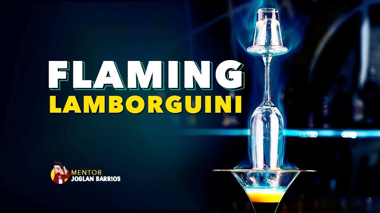 FLAMING LAMBORGHINI ? | COCKTAIL WITH FIRE | JOGLAN MENTOR - YouTube