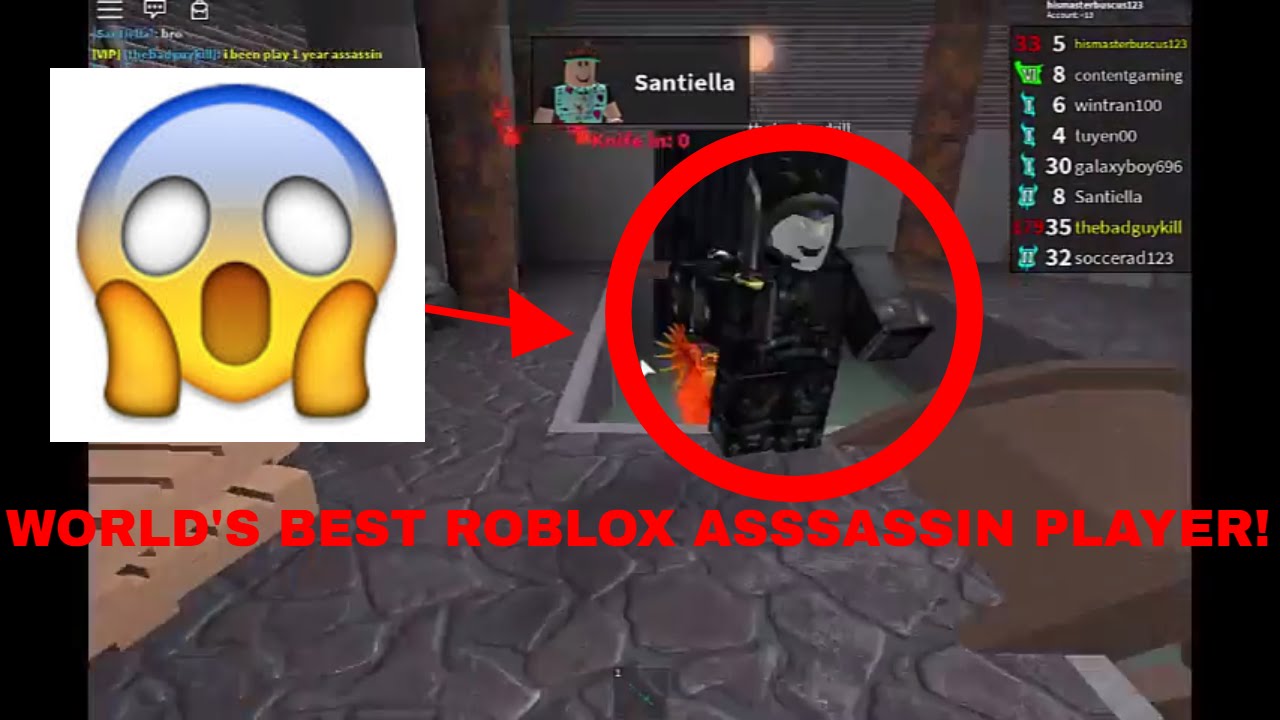 Meeting And Killing The World S Best Roblox Assassin Player Youtube - cool roblox players