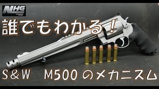 誰でもわかる! 【実銃解説 】S&W M500のメカニズム!! 世界最強リボルバー