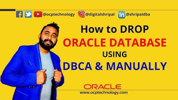 How do I manually delete a database? | drop database oracle using dbca