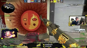 CS:GO - s1mple plays FPL on Cache