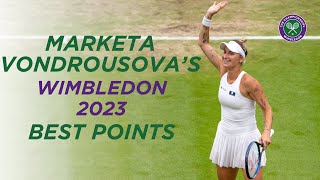 Magical Marketa | Marketa Vondrousova Best Points from Wimbledon 2023