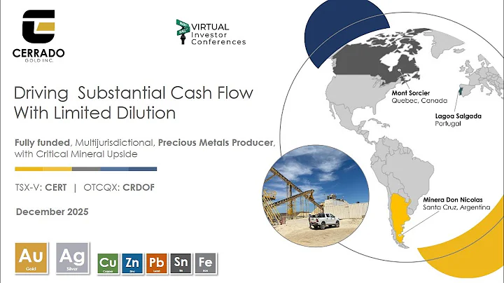 Cerrado Gold Inc. (OTCQX: CRDOF | TSXV: CERT): Virtual Investor Conferences