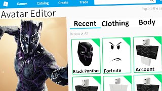 MAKING BLACK PANTHER a ROBLOX ACCOUNT