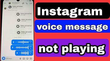 Instagram voice message not working 2025 | Instagram voice message not playing problem 2025