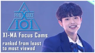PRODUCE X 101 - 지마 (X1-MA) Focus Cams - Ranked by Views (YouTube + Naver Views) - PRE-SHOW
