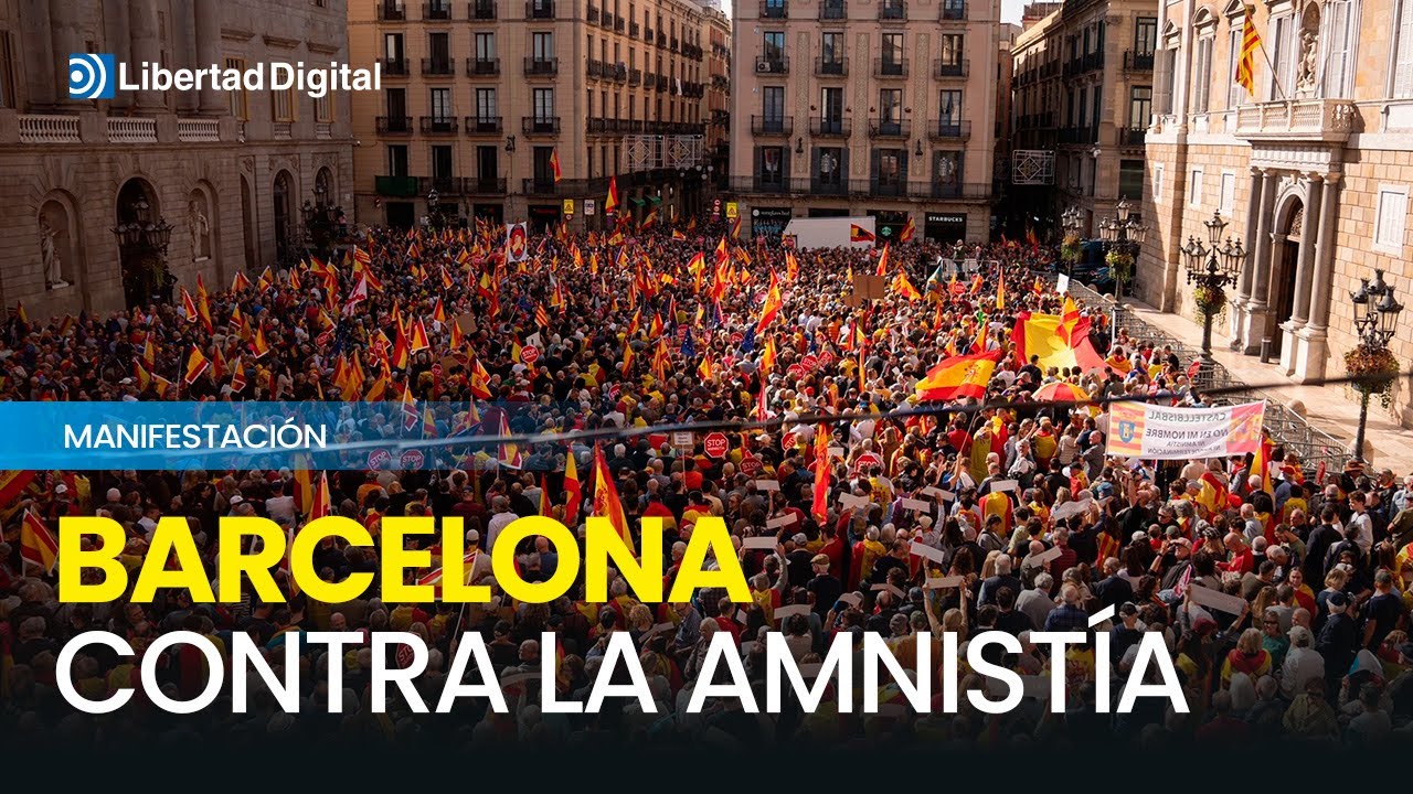 Miles de personas salen a la calle en contra de la amnistía en ...
