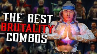EVERY Characters BEST BRUTALITY COMBO in Mortal Kombat 11... *PART 2*