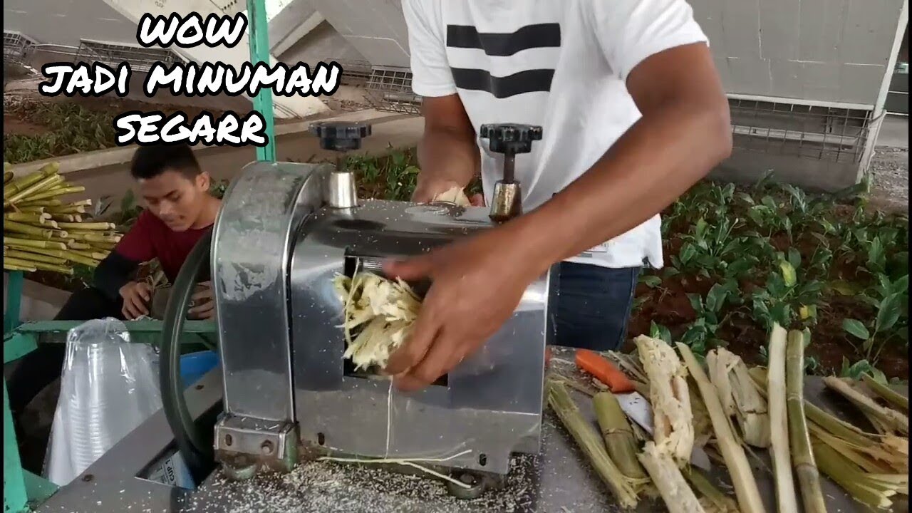 Cara membuat es tebu | Indonesia street food 