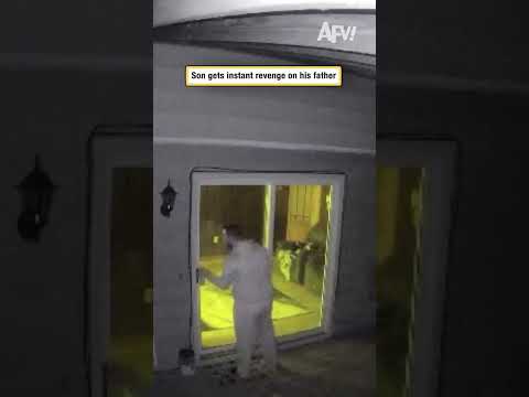 Son gets instant revenge on his father