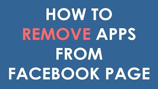 How to Remove an App form a Facebook Page Delete Uninstall App screenshot 3