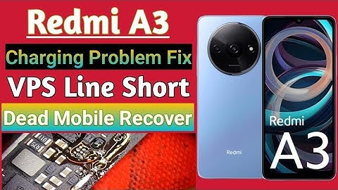 Redmi A3 Charging Problem Fix 🔋 | VBS Line Short & Dead Mobile 100% Recovery #repair #technology 