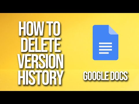 Video: Hoe verwijder ik de bewerkingsgeschiedenis in Google Documenten?