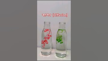 Diffusion of food dye in water #science #experiment