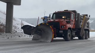 Ride along with Montana Department of Transportation  plow truck driver