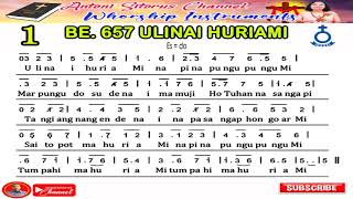 INSTRUMENT NOT BUKU ENDE HKBP NO  657 ULINAI HURIAMI