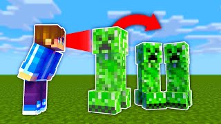 Minecraft, But Mobs Multiply When I Look At Them