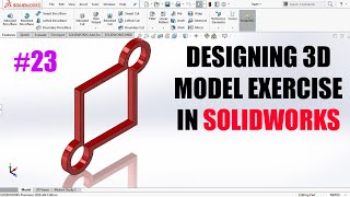 solidworks Tutorial: Designing 3D model exercise (23) Profile