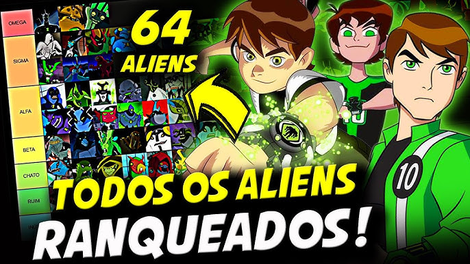 Rankeando os supremos de Ben 10 supremacia alienígena