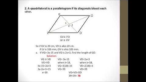 Conditions that Guarantee that a Quadrilateral is a Parallelogram