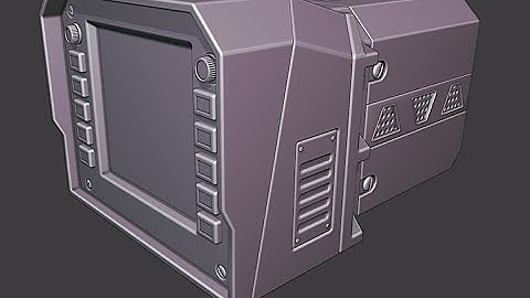 BLENDER CHALLENGE 4: Modeling a Motion Tracker (Part 6)