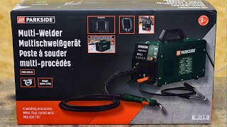 Unboxing the 199€ Lidl PARKSIDE ® Multi-Welder PMSG 200 A1 / 4 in 1 welding machine