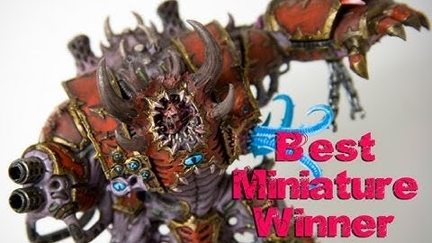 How to paint Helbrute Dark Vengeance Best Miniature Winner, tutorial Chaos Space Marines Warhammer