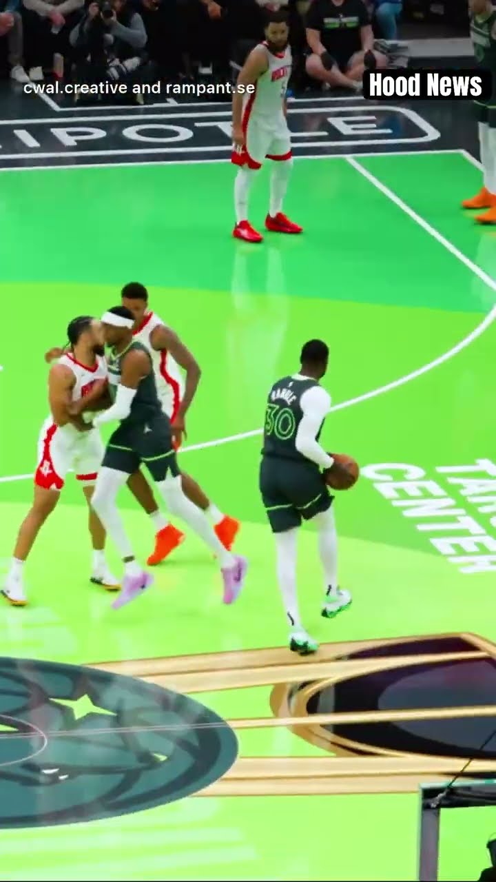 What did I just watch? #hoodnews #anthonyedwards #juliusrandle #timberwolves #layup #omg #how #wow