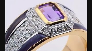 Custom Unique Amethyst Ring With Gold ||2024|| Hand made Jewellery ✨️