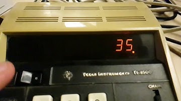 Slow Mo: Texas Instruments TI-3500 Calculation