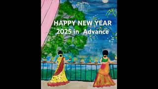 Easy new year painting #art #latestdraw #painting #latest #easypainting #paintingideas