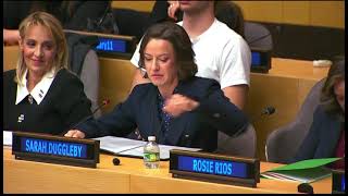 Sassie Duggleby at United Nations Assembly on Women In Science Day 2026