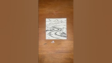 You can draw this river! it’s as EASY as drawing an S #howtodraw #river  #drawingtutorial #landscape